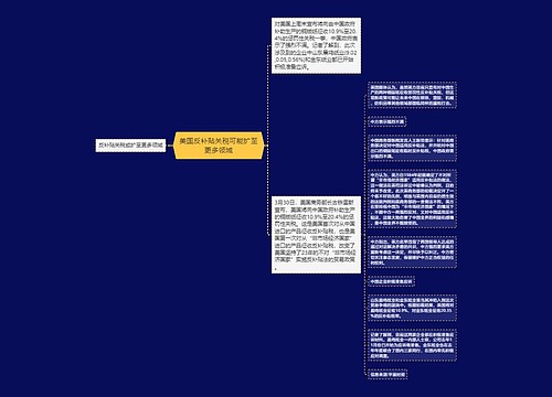 美国反补贴关税可能扩至更多领域