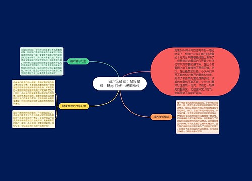         	四六级经验：站好最后一班岗 打好一场翻身仗