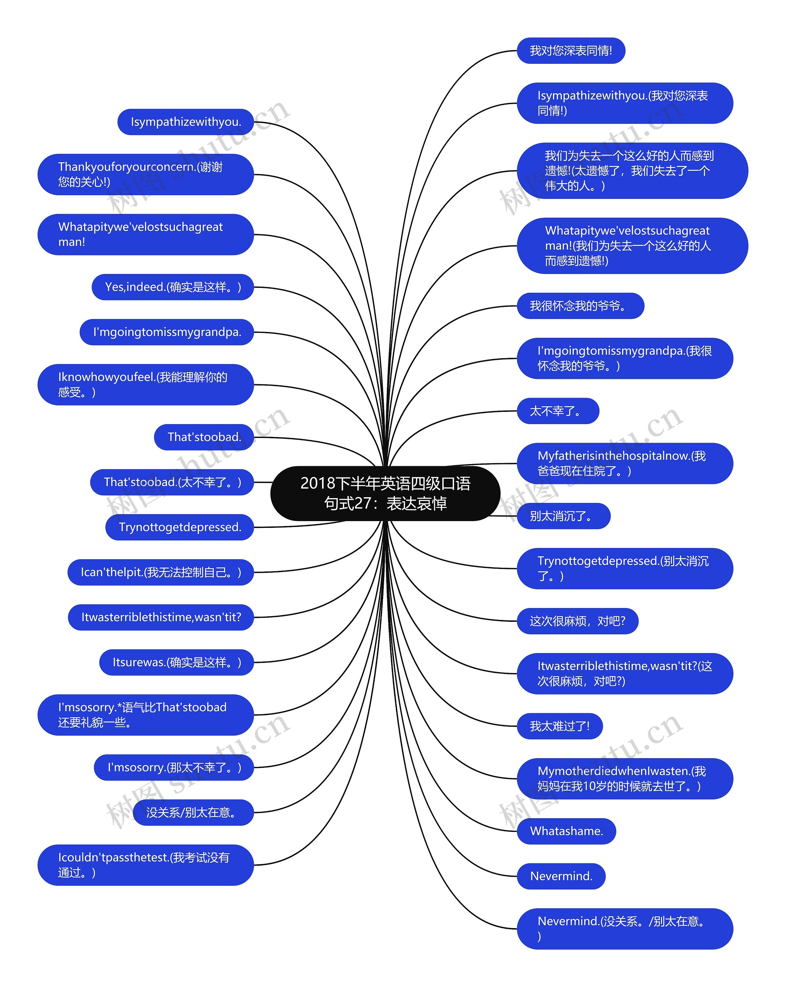 2018下半年英语四级口语句式27:表达哀悼 2018下半年英语四级口语句式27:表达哀悼
