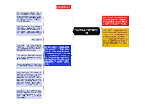 美国撤销草甘膦反倾销诉讼