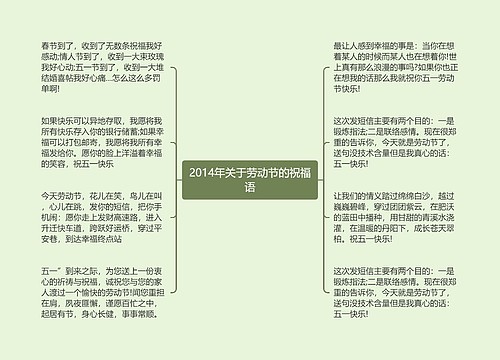 2014年关于劳动节的祝福语