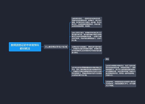 教师资格证初中体育学科教材教法