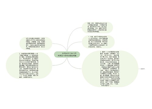         	名师谈2013年12月英语四六级考试题型调整