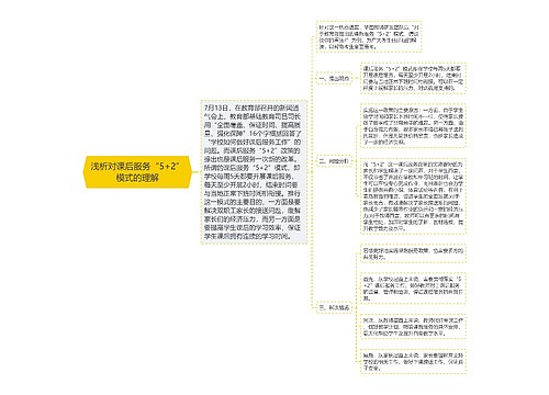 浅析对课后服务“5+2”模式的理解