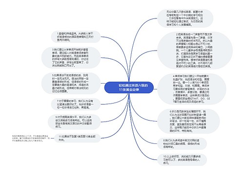         	轻松通过英语六级的11条黄金定律