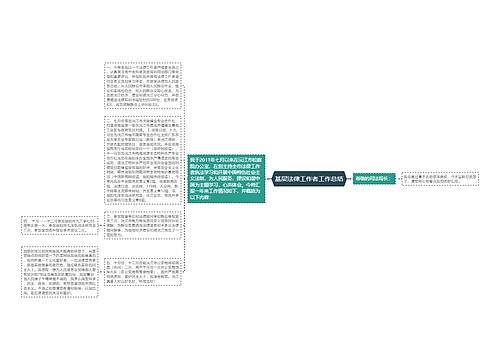 基层法律工作者工作总结