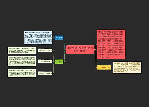 教师如何用好课堂上的信息化‘神器’