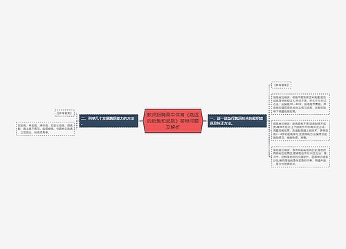 教师招聘高中体育《跳远的助跑和起跳》答辩问题及解析