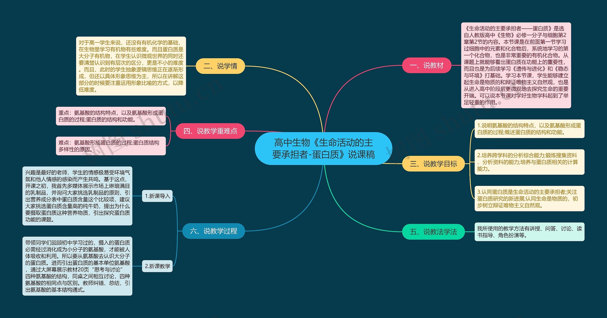 高中生物《生命活动的主要承担者-蛋白质》说课稿