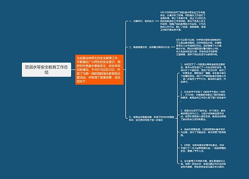 防溺水等安全教育工作总结