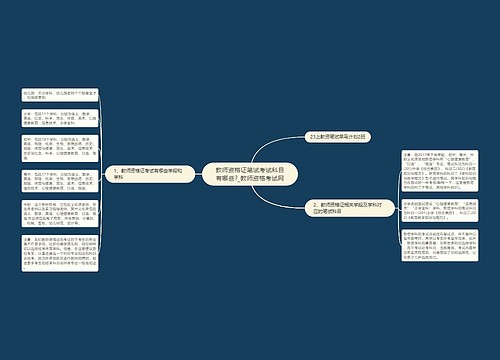教师资格证笔试考试科目有哪些?_教师资格考试网