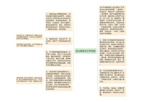 幼儿园安全工作总结