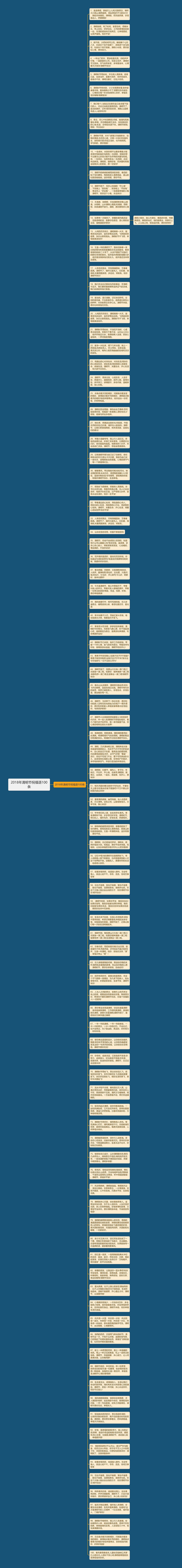 2018年清明节祝福语100条思维导图高清图 2018年清明节祝福语100条思维导图