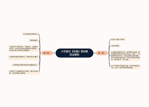 小学音乐《牧童》答辩题目及解析