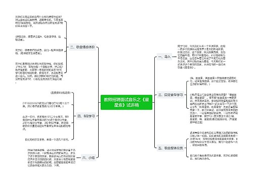 教师招聘面试音乐之《星星索》试讲稿