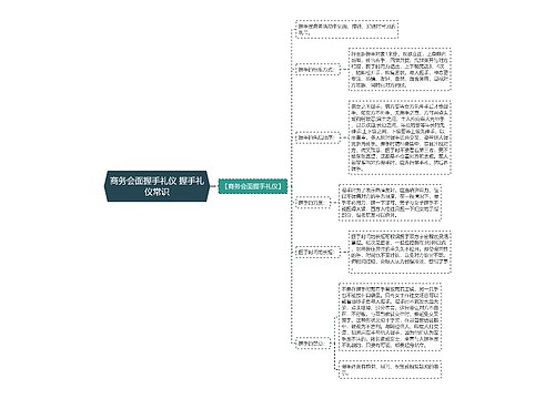 商务会面握手礼仪 握手礼仪常识