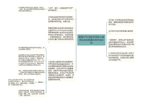 美国CPSC就执行新的儿童用品含铅限量标准作出说明