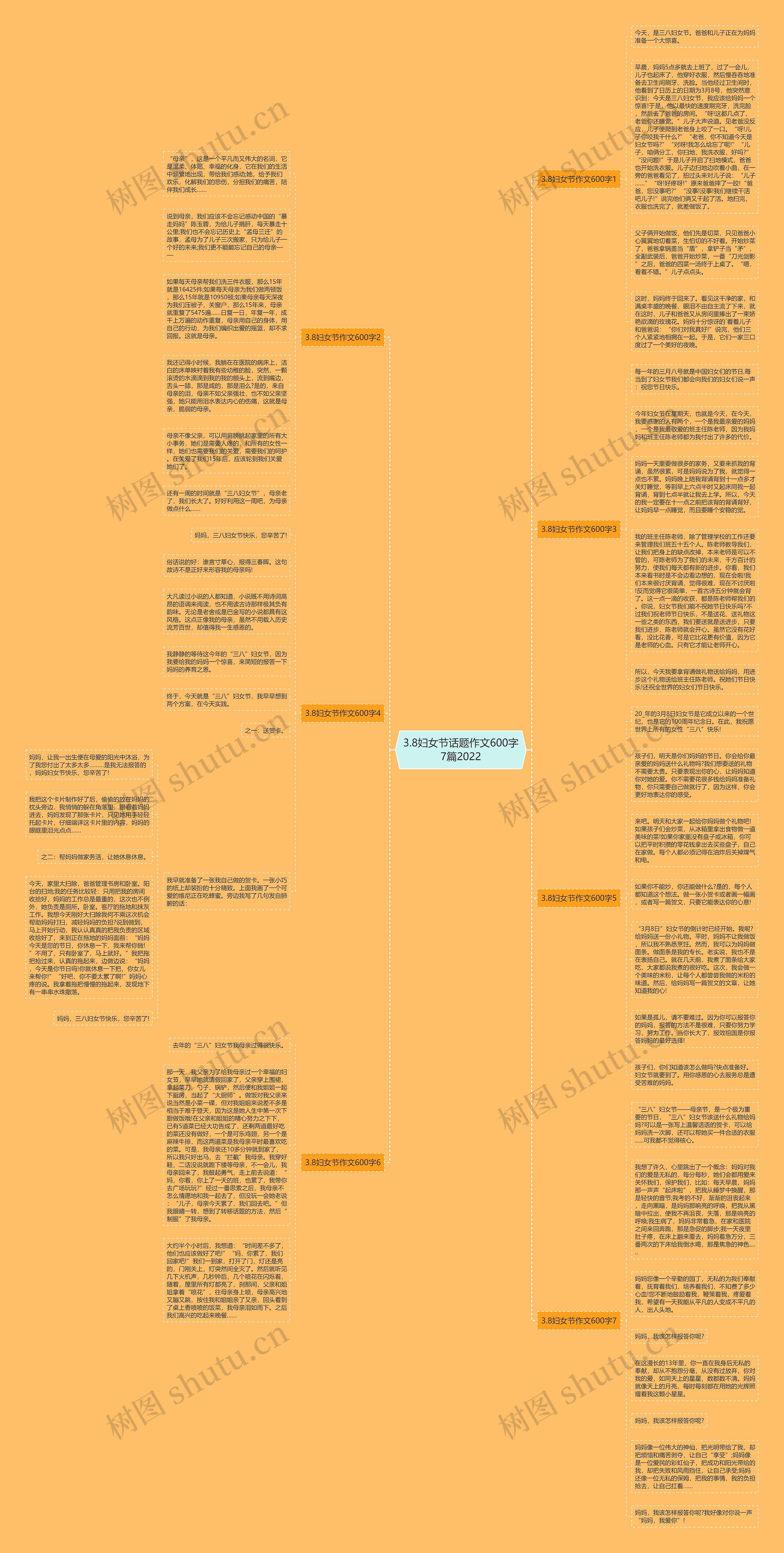 3.8妇女节话题作文600字7篇2022思维导图