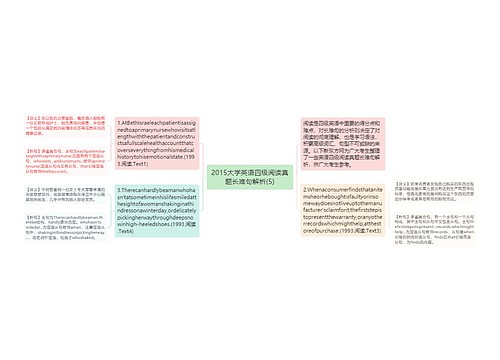 2015大学英语四级阅读真题长难句解析(5)