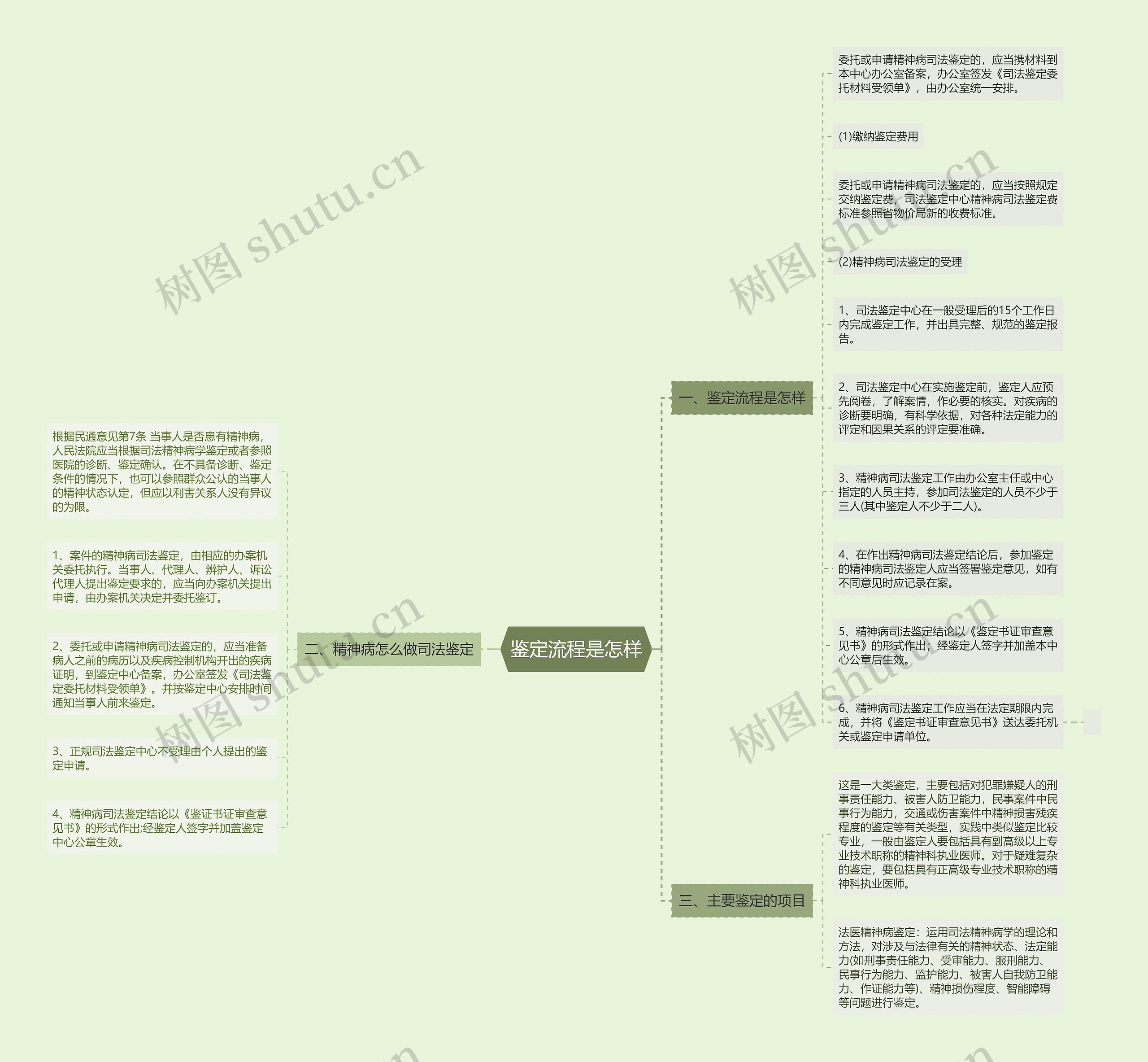 鉴定流程是怎样思维导图