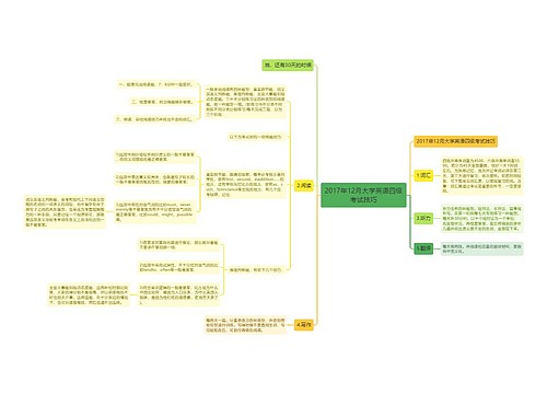 2017年12月大学英语四级考试技巧