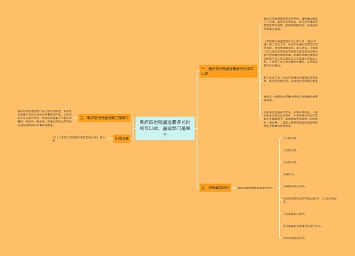 骨折后伤残鉴定要多长时间可以做，鉴定部门是哪个