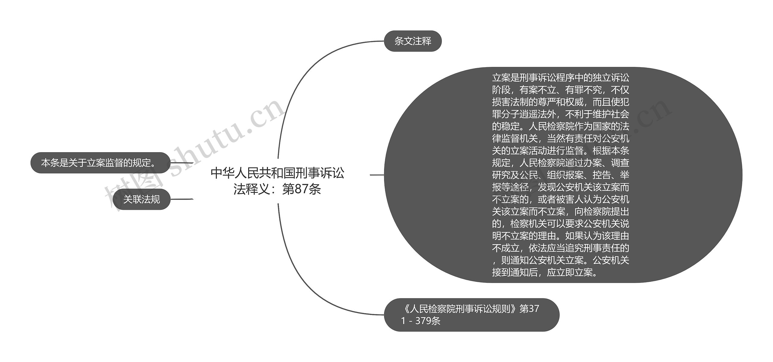 中华人民共和国刑事诉讼法释义：第87条思维导图