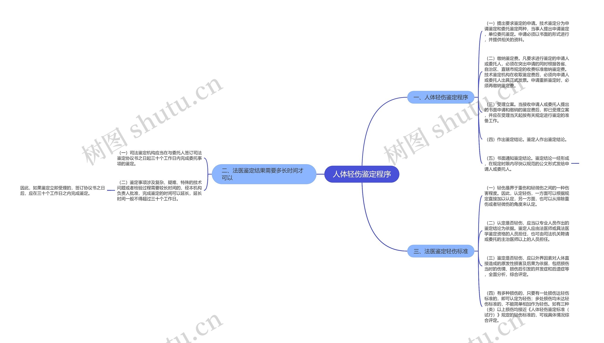 人体轻伤鉴定程序思维导图