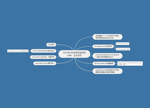 2022年6月英语四级短语分类：立法惩罚