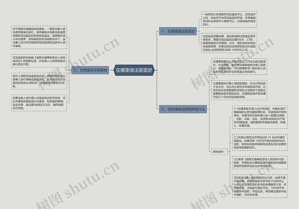 在哪里做法医坚定思维导图_编号p9629464-TreeMind树图