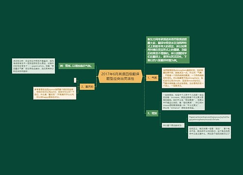 2017年6月英语四级翻译题型应突出灵活性