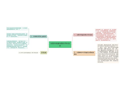 法医伤残鉴定是如何判定的