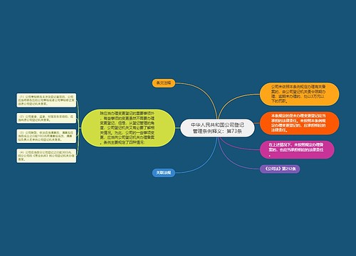 中华人民共和国公司登记管理条例释义：第73条