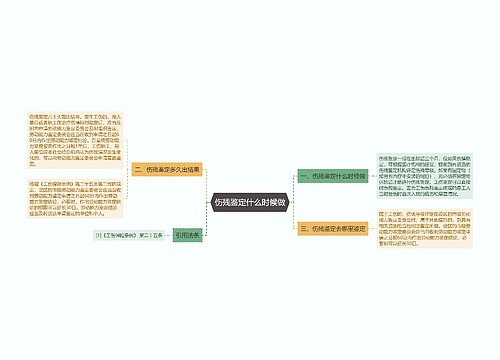 伤残鉴定什么时候做