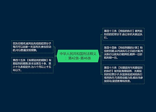 中华人民共和国刑法释义：第42条-第46条