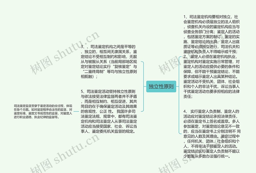 独立性原则思维导图_编号p9630595-TreeMind树图