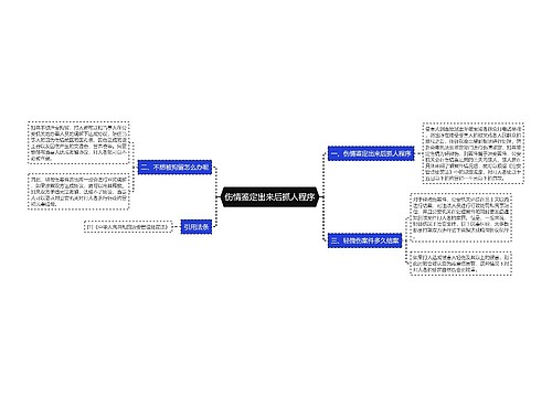 伤情鉴定出来后抓人程序