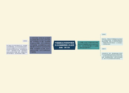 中国国际经济贸易仲裁委员会仲裁规则释义及适用指南：第32条