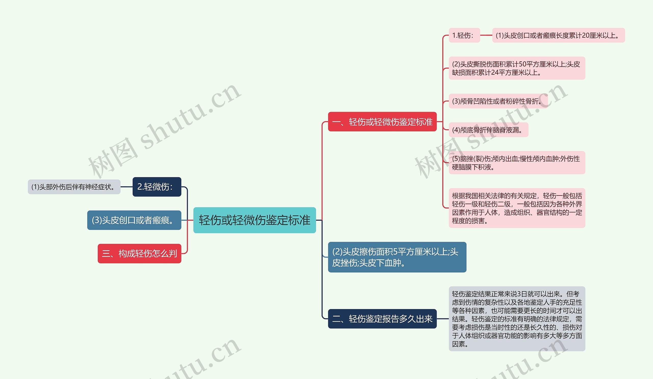 轻伤或轻微伤鉴定标准