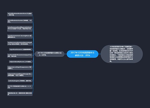 2017年12月英语四级作文谚语大全：J开头