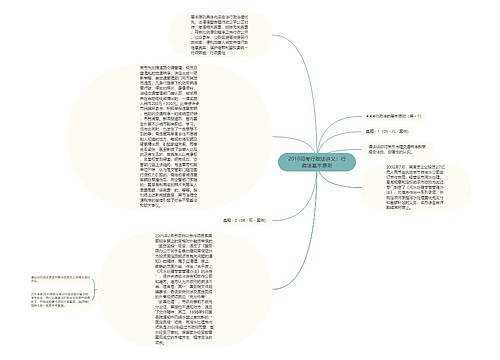 2010司考行政法讲义：行政法基本原则