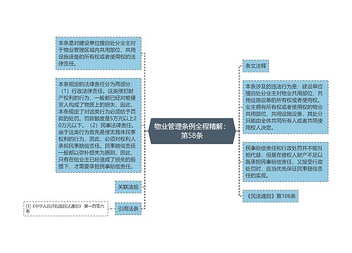 物业管理条例全程精解：第58条