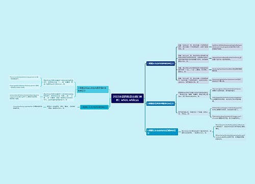 2022英语四级语法词汇辨析：when, while,as