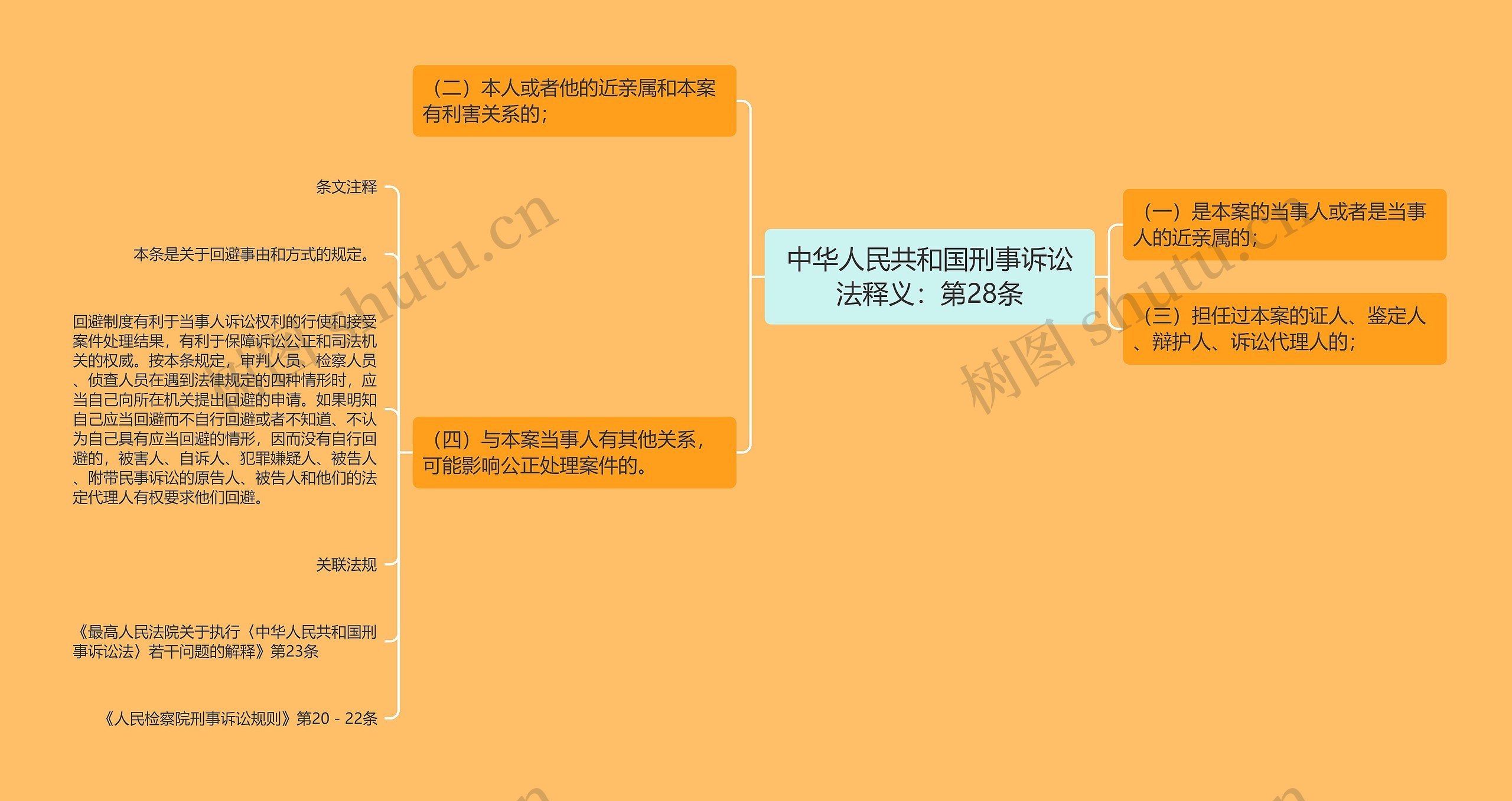 中华人民共和国刑事诉讼法释义：第28条思维导图