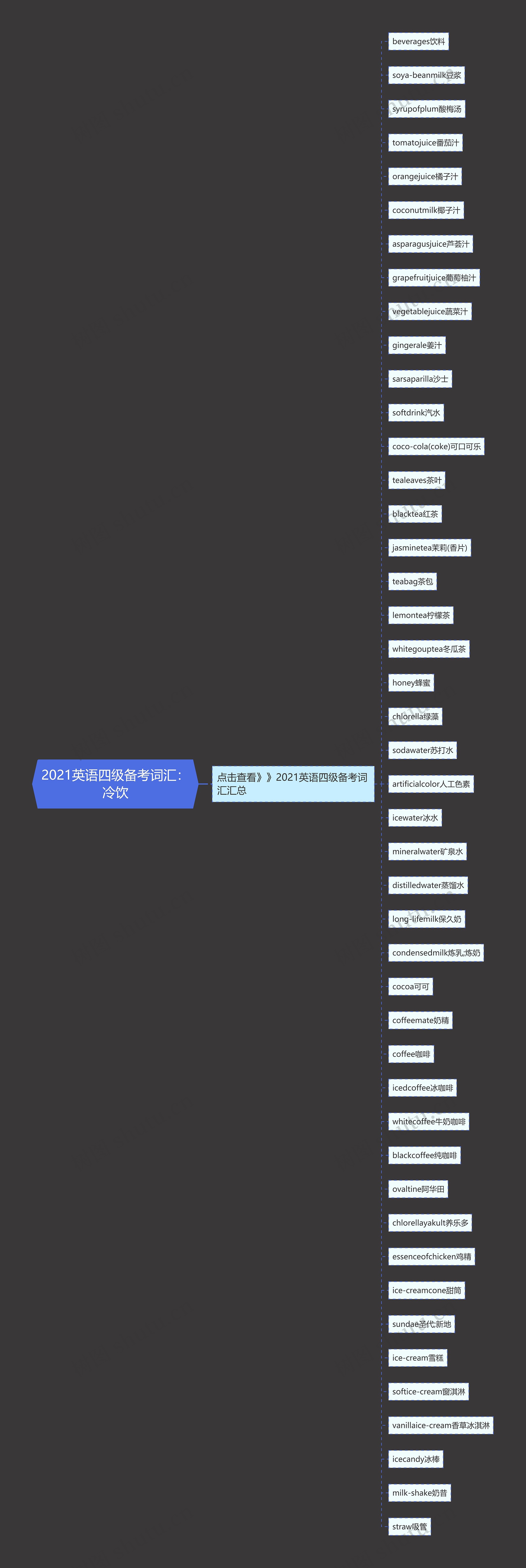 2021英语四级备考词汇：冷饮