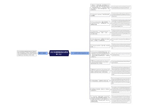 2021英语四级语法句型范例（七）