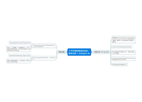 大学英语四级语法知识：感官动词 + doing/to do