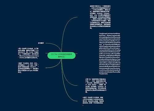 2017年12月英语四级翻译备考(五)