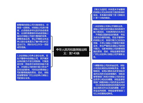 中华人民共和国保险法释义：第143条