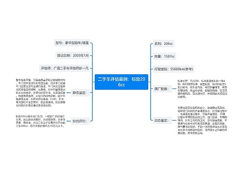 二手车评估案例：标致206cc